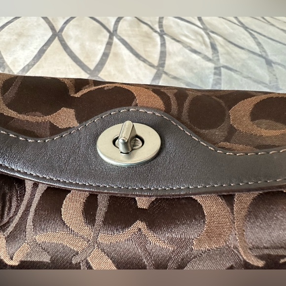 Coach Brown Monogram Purse - Picture 7 of 7